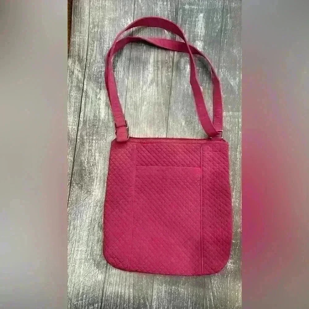 Vera Bradley Hadley Iconic Hipster Crossbody Shoulder Bag in Passion Pink